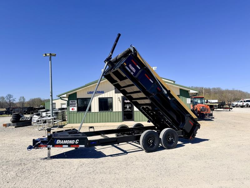 2026 New Diamond C Dump Trailer | 14' x 82" | 14.9k GVWR | Low Profile Telescopic | 24" Sides | Model LPT207