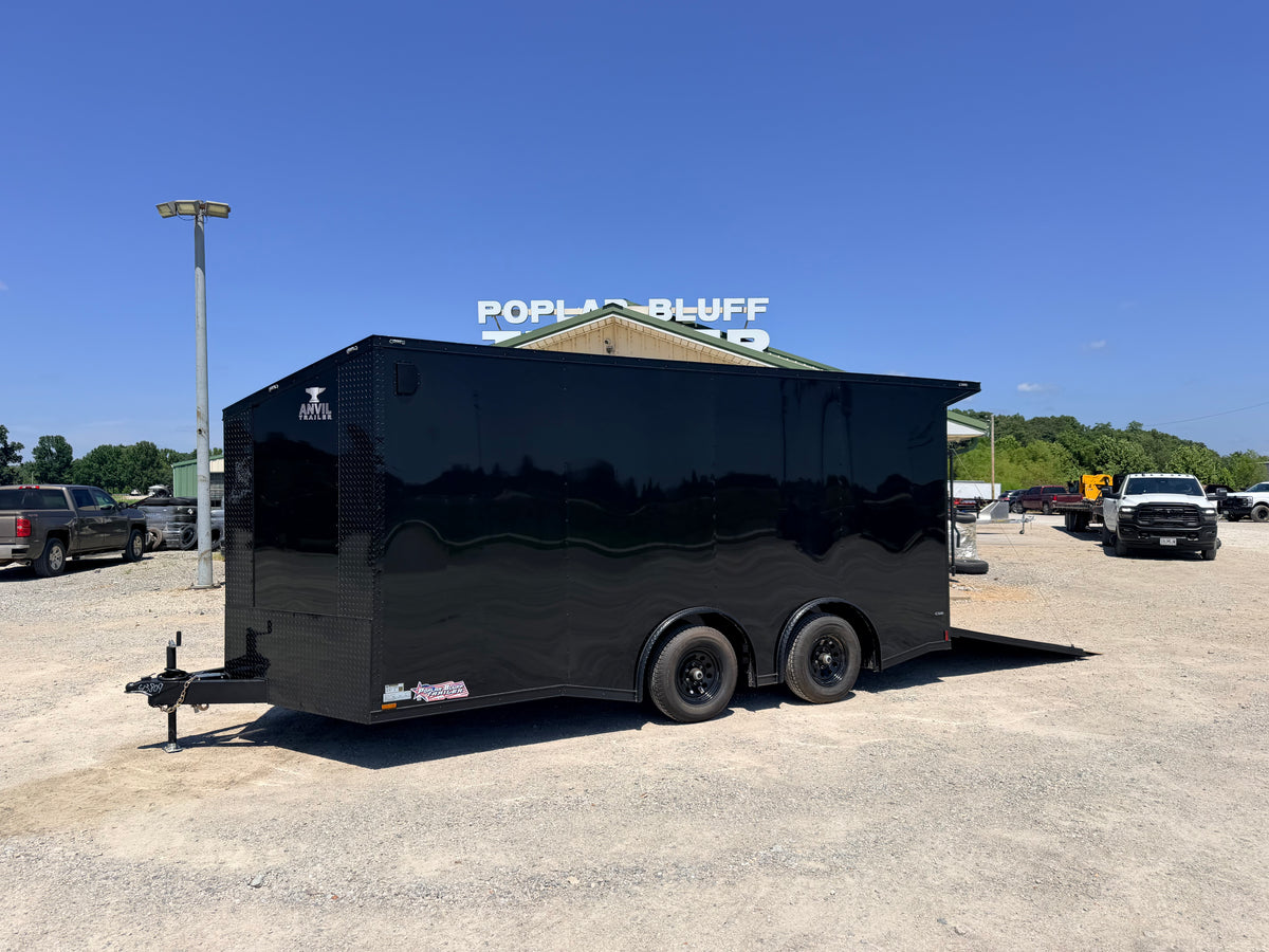 2026 New Anvil Cargo Trailer | 8.5' x 16' | 10400 GVWR | Ramp Door | Electric Package | 8.5' x 16' Enclosed Cargo 10k With Spoiler and Electric Packag