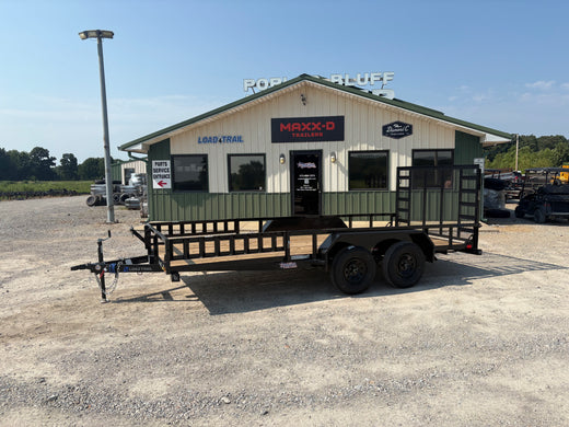 2027 New Load Trail Utility Trailer | 83" x 16' | 7000 GVWR | Tandem Axle | 4' Fold-In Spring Assist Gate | UE8316