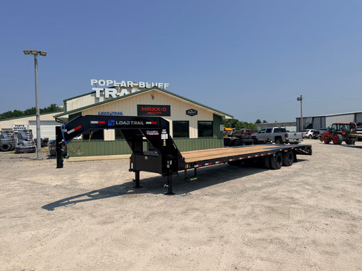 2027 New Load Trail Gooseneck Trailer | 102" x 32' | 25900 GVWR | MAX Ramps | 5' Self-Clean Dovetail | GP0232