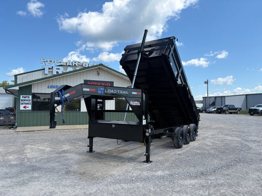 2027 New Load Trail Gooseneck Dump Trailer | 83" x 16' | 21000 GVWR | Telescopic Cylinder | 36" Sides | DG8316