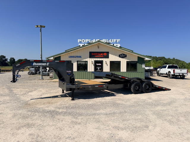 2026 New Diamond C Gooseneck Tilt Trailer | 24' x 102" | 23000 lb GVWR | Gravity & Power Tilt | HXD210GN