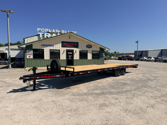 2027 New MAXX-D Deckover Equipment Trailer | 28' x 102" | 14k GVWR | Slide-In Ramps | Flatbed | DOX10228