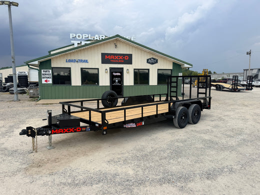 2027 New MAXX-D Utility Trailer | 18' X 83" | 9990 LB GVWR | Tandem Axle | 4' Equipment Spring Gate | U4X8318