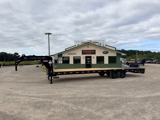 2027 New Load Trail Gooseneck Trailer | 102" x 30' | 14k GVWR | MAX Ramps | 5' Self Clean Dove | GP0230