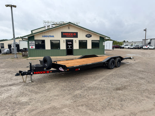 2027 New MAXX-D Car Hauler Trailer | 24' x 102" | 9990 lb GVWR | Drive-Over Fenders | 2' Dovetail | H5X10224