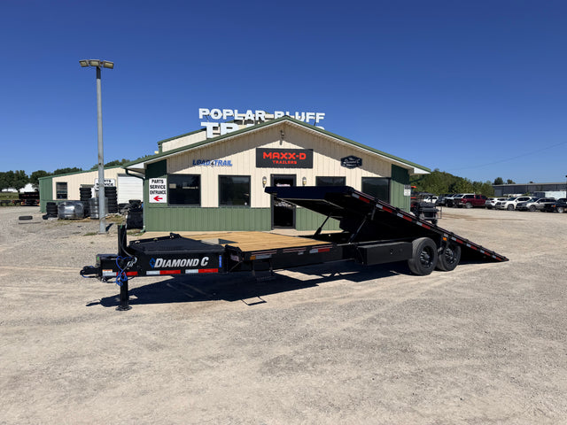 2027 New Diamond C Tilt Trailer | 26' x 102" | 20000 GVWR | Power Tilt | Hydraulic Jack | DET210