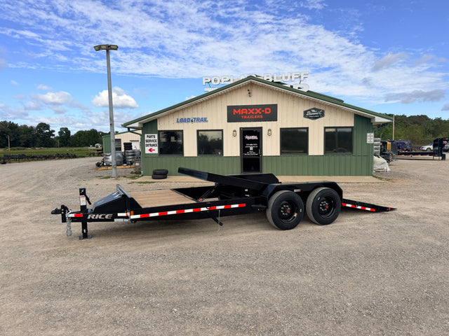 2027 New Rice Tilt Trailer | 82" X 20' | 16000 lbs GVWR | Partial Tilt | 16' Tilt + 4' Stationary | PTHDEC20
