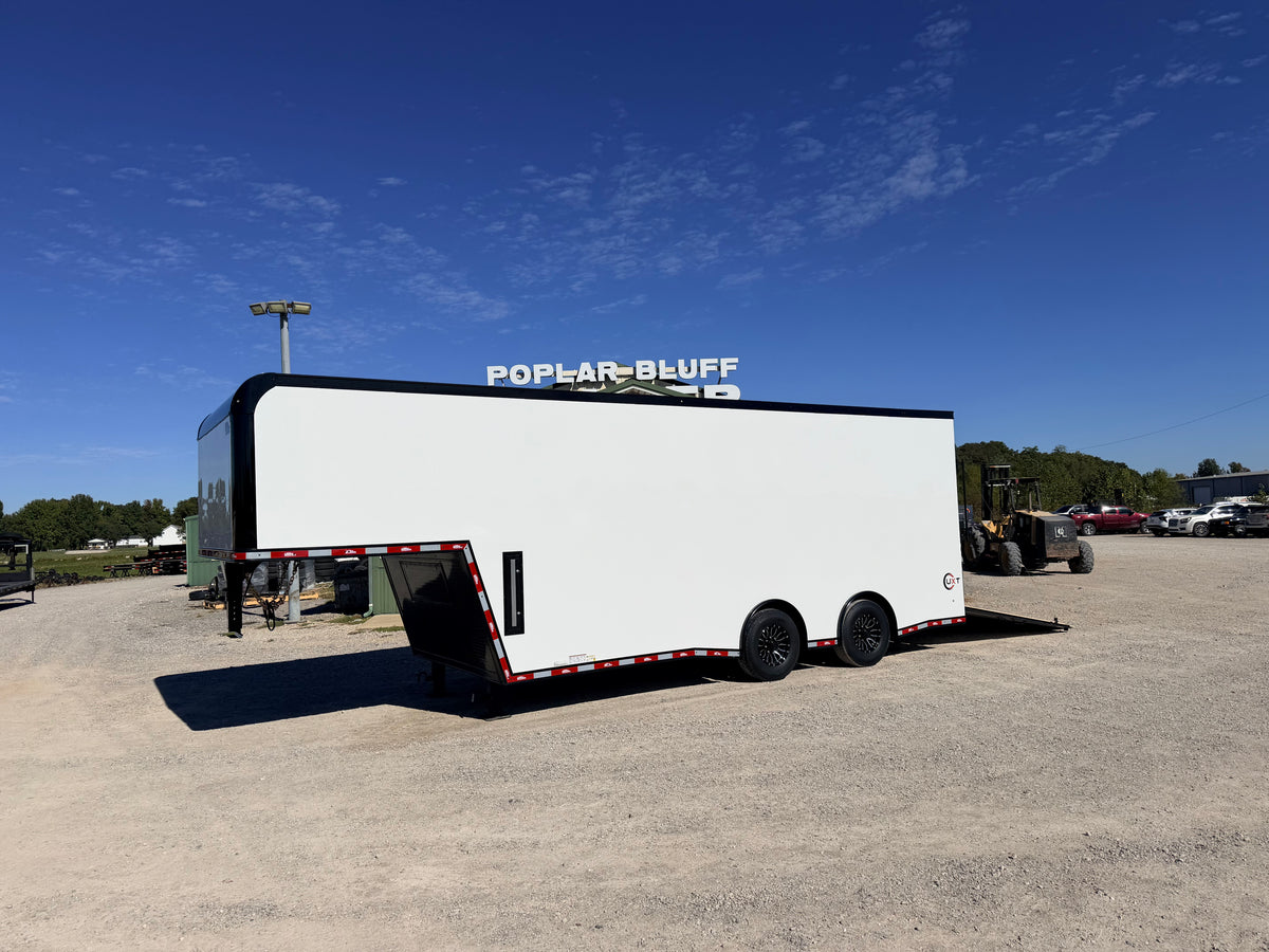 2027 New United Gooseneck Enclosed Car Hauler Trailer | 8.5' X 28' | 14k GVWR | 8' Interior | Ramp Door | UXGN