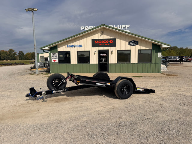 2027 New Diamond C Tilt Trailer | 77" X 12' | 7k GVWR | Single Axle | Scissor Lift Tilt | DSA107