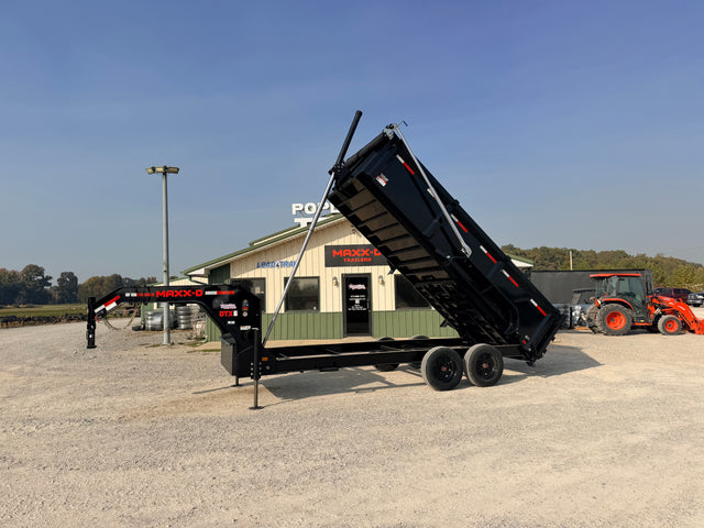 2027 New MAXX-D Dump Trailer | 16' x 83" | 18,000 GVWR | Gooseneck | Telescopic Cylinder | Hydraulic Jacks | DTX8316G