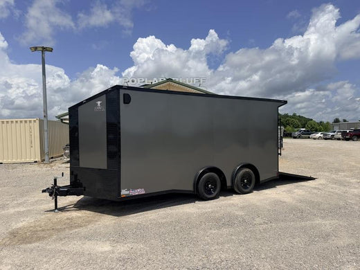 2027 New Anvil Cargo Trailer | 8.5' X 16' | 9990 lbs GVWR | Ramp Door | Electric Package | Model 8.5' x 16' Enclosed Cargo 10k With Spoiler and Electr