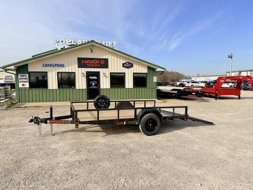 2026 New Maxx-D Utility Trailer | 83" x 12' | 2990 lb GVWR | 4' Spring-Assisted Gate | 1' Dovetail | S3X8312