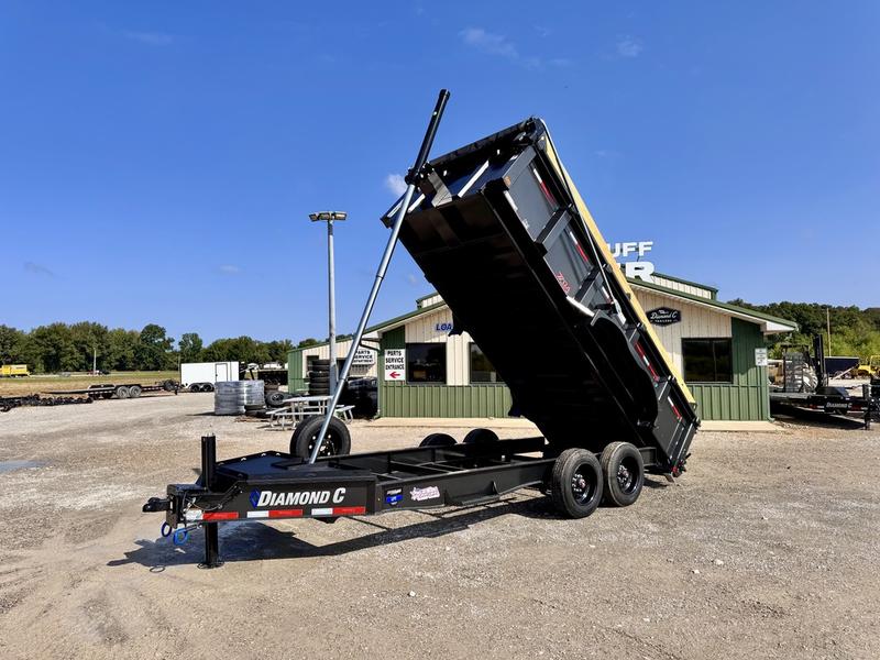 2026 New Diamond C Dump Trailer | 16' x 81" | 18,000 lbs GVWR | Low Profile Telescopic | Wireless Remote | LPT208