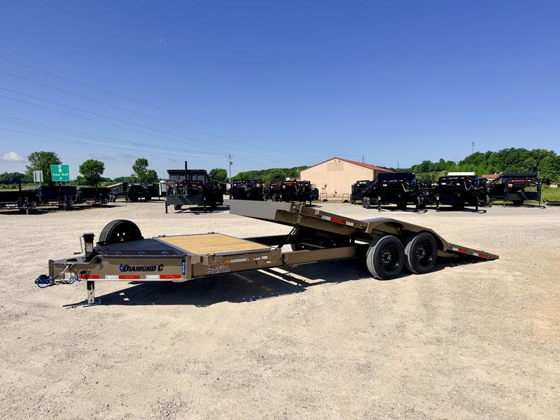 2026 New Diamond C Tilt Trailer | 102" x 22' | 15,500 lb GVWR | Gravity Tilt | 4' Stationary + 18' Tilt | HXD207