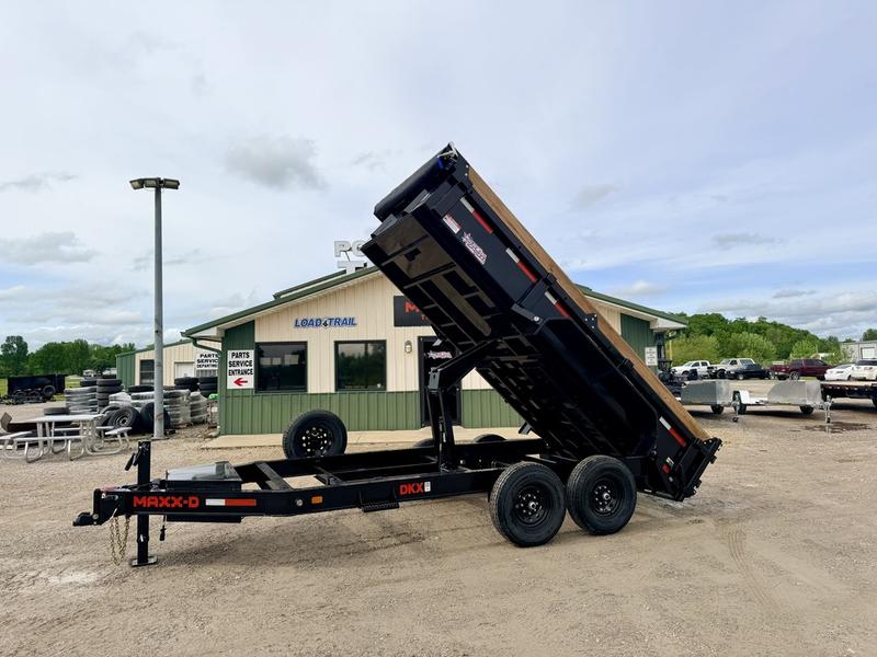 2026 New Maxx-D Dump Trailer | 14' x 83" | 14000 GVWR | 24" Sides | Scissor Hoist | DKB8314