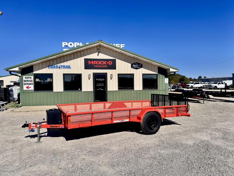 2025 New Diamond C Utility Trailer | 83" X 14' | 3.5k GVWR | Single Axle | Bi-Fold Spring Assist Gate | PSA135