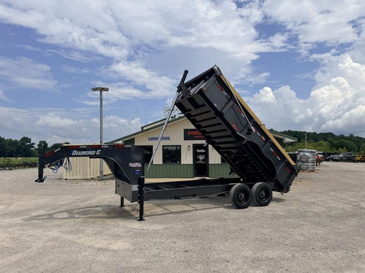 2026 New Diamond C Gooseneck Dump Trailer | 16' x 82" | 23000 lb GVWR | Telescopic Hoist | 10k Axles | LPT210GN