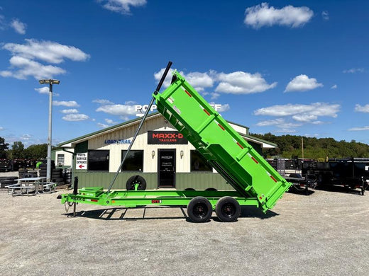 2026 New Maxx-D Dump Trailer | 16' X 83" | 16000 LB GVWR | Telescopic Dump | 3' Sides | Hyd Jack | DTX8316