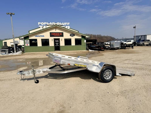 2027 New Aluma Tilt Trailer | 77.5" x 12' | 2990 lb GVWR | All-Aluminum Frame | Hydraulic Tilt | 7712H-TILT-S