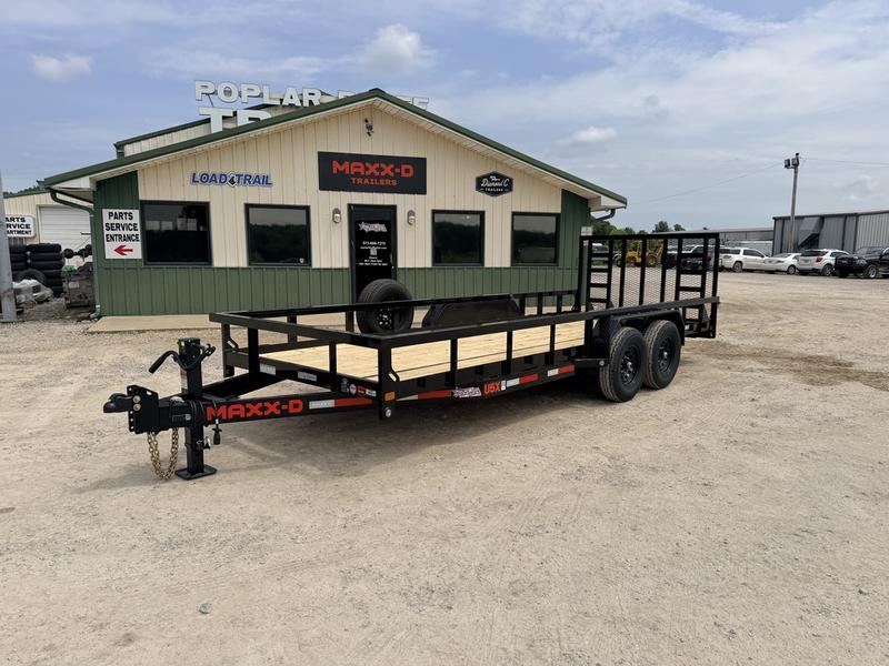 2027 New Maxx-D Utility Trailer | 20' x 83" | 14,000 lb GVWR | Tandem Axle | 4' Spring Assist Gate | U5X8320