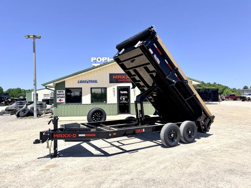 2026 New Maxx-D Dump Trailer | 14' x 83" | 14000 lb GVWR | 24" Sides | Scissor Hoist | DKB8314