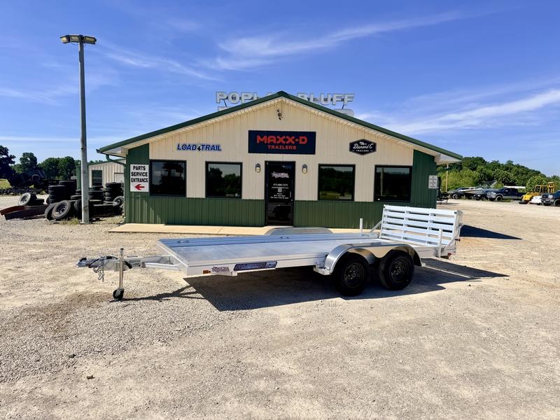 2027 New Aluma Utility Trailer | 78" x 16' | 7000 lb GVWR | Tandem Axle | Bi-Fold Tailgate | Aluminum Model 7816ESA-TA-EL-BT