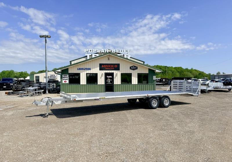 2027 New Aluma Utility Trailer | 100" X 28' | 9990 GVWR | Aluminum Deckover | Bi-Fold Tailgate | Model 1028H-TA-BT-DT-RR-RTD