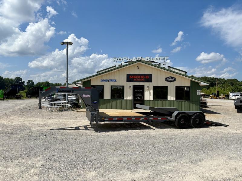 2025 New Diamond C Gooseneck Tilt Trailer | 24' x 80" | 18K GVWR | Gravity Hydraulic Tilt | 16' Tilt + 8' Stationary | HDT208