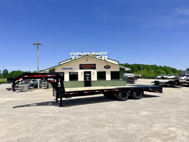 2027 New Maxx-D Gooseneck Trailer | 25' x 102" | 25,000 lb GVWR | Tandem Dual Deckover | MAXXD-OUT Ramps | LDX10225
