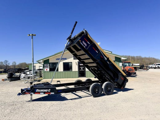 2026 New Diamond C Dump Trailer | 14' x 82" | 14.9k GVWR | Low Profile Telescopic | 24" Sides | Model LPT207