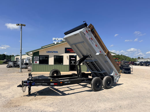 2026 Used Load Trail Dump Trailer | 7' x 14' | 14000 lbs GVWR | Tandem Axle | 18" Sides + Boards | DE8314
