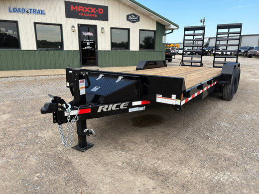 2026 New Rice Equipment Trailer | 82" x 20' | 16000 lbs GVWR | Tandem Axle | Equipment Hauler | FMHDEC8220