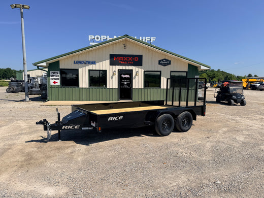 2026 New Rice Trailers Utility Trailer | 82" x 14' | 7000 lb GVWR | Tandem Axle | Stealth Solid Sides | TST8214