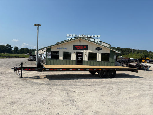 2027 New Maxx-D Equipment Trailer | 28' x 102" | 14000 lbs GVWR | Slide-In Ramps | 2 x 7K Axles | DOX10228