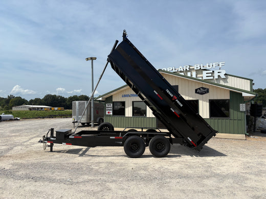 2026 New Texas Pride Dump Trailer | 7' x 16' x 3' | 16000 lbs GVWR | Telescopic Lift | Spread Gate | Model DT