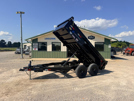 2027 New Load Trail Dump Trailer | 6' x 12' | 10k GVWR | Tandem Axle | Tarp | Ramps | DE7212