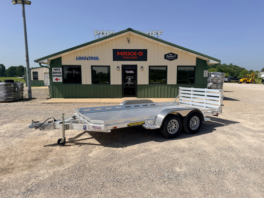 2027 New Aluma Utility Trailer | 78" x 14' | 7000 lbs GVWR | Bi-Fold Tailgate | Aluminum Frame | 7814TA-EL-BT