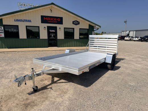 2027 New Aluma Utility Trailer | 78" x 14' | 2990 lb GVWR | Straight Tailgate | Aluminum Floor | Model 7814ESA-S-TG