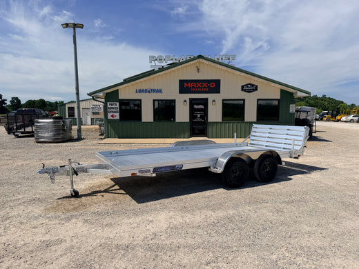 2027 New Aluma Utility Trailer | 78" x 16' | 7000 lb GVWR | Tandem Axle | Bi-Fold Tailgate | Aluminum Floor | 7816ESA-TA-EL-BT