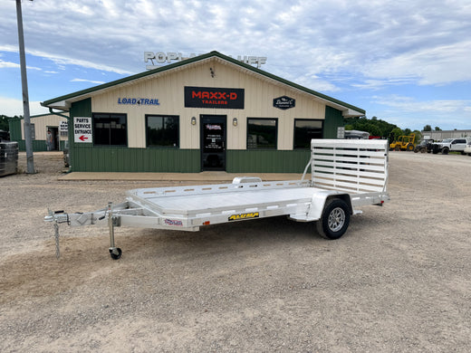 2027 New Aluma Utility Trailer | 78" x 14' | 2990 lb GVWR | Aluminum Floor | Straight Tailgate | 7814ST-TG