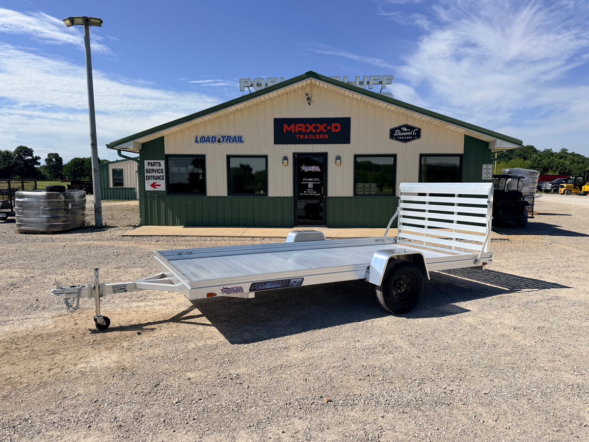 2027 New Aluma Utility Trailer | 78" x 14' | 2990 lb GVWR | Straight Tailgate | Aluminum | Model 7814ESA-S-TG