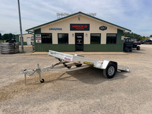 2027 New Aluma Utility Tilt Trailer | 77.5" x 12' | 2990 lb GVWR | All-Aluminum Frame | Hydraulic Tilt | 7712H-TILT-S