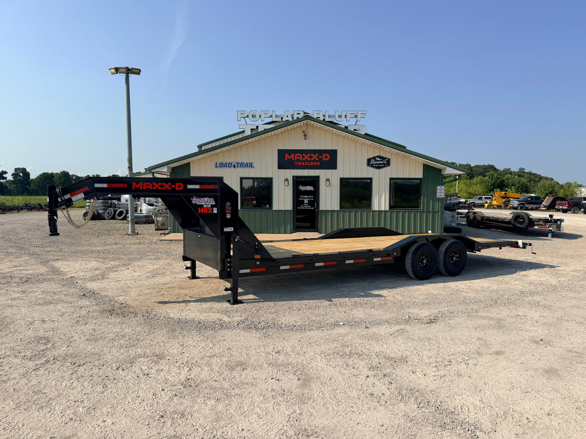 2027 New Maxx-D Gooseneck Car Hauler Trailer | 24' x 102" | 15.6k GVWR | Slide-In Ramps | Wood Dovetail | H6X10224G