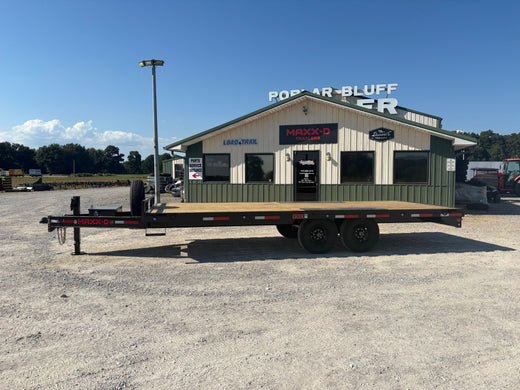 2027 New MAXX-D Equipment Trailer | 20' X 102" | 14k GVWR | I-Beam Frame | 7' Slide-In Ramps | DOB10220