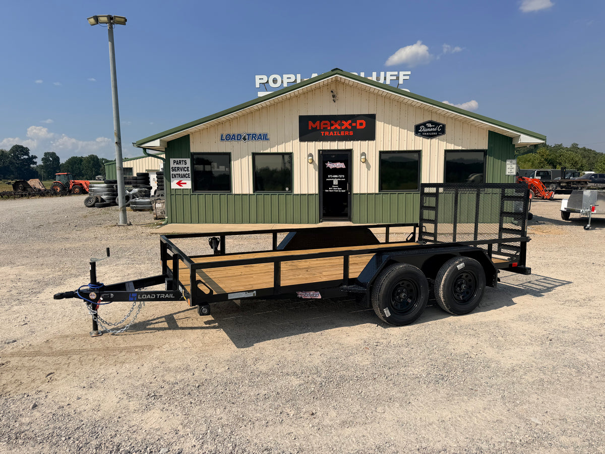 2026 New Load Trail Utility Trailer | 83" x 14' | 7000 GVWR | Tandem Axle | 3' Spring Assist Gate | UE8314
