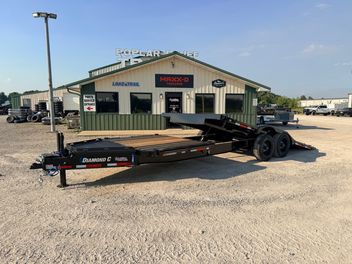 2026 New Diamond C Tilt Trailer | 24' x 102" | 23000 GVWR | Gravity/Powered Tilt | Max Width | HXD210