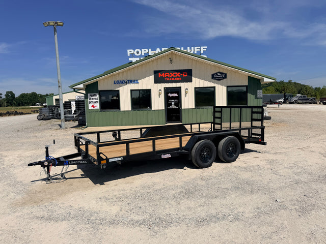 2026 New Load Trail Utility Trailer | 83" X 16' | 7000 GVWR | Tandem Axle | 2' Dovetail | Spring Assist Gate | UE8316