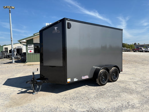 2027 New Anvil Cargo Trailer | 6' X 12' | 7000 lb GVWR | Ramp Door | 7' Interior | Tandem Axle | V-Nose | Model N/A