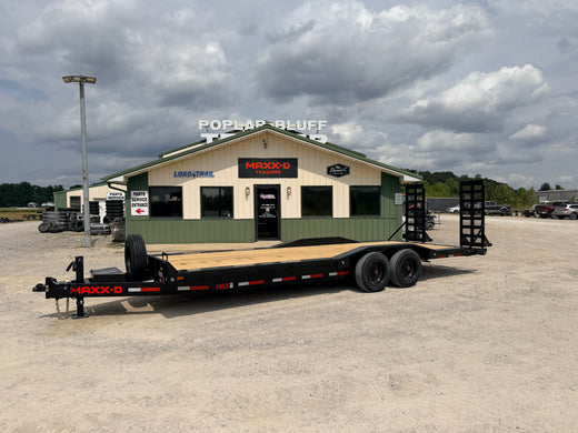 2027 New MAXX-D Equipment Trailer | 24' x 102" | 17,500 lb GVWR | Stand-Up Ramps | Dovetail | Model H8B10224